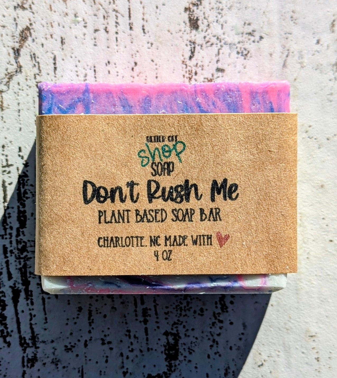 Don't Rush Me Cold Process Soap Unscented Handmade Vegan Bar