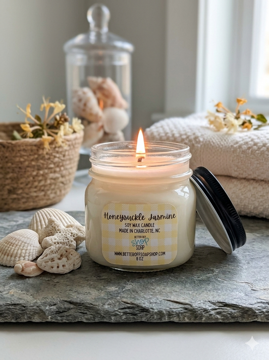 Honeysuckle Jasmine Soy Wax Candle