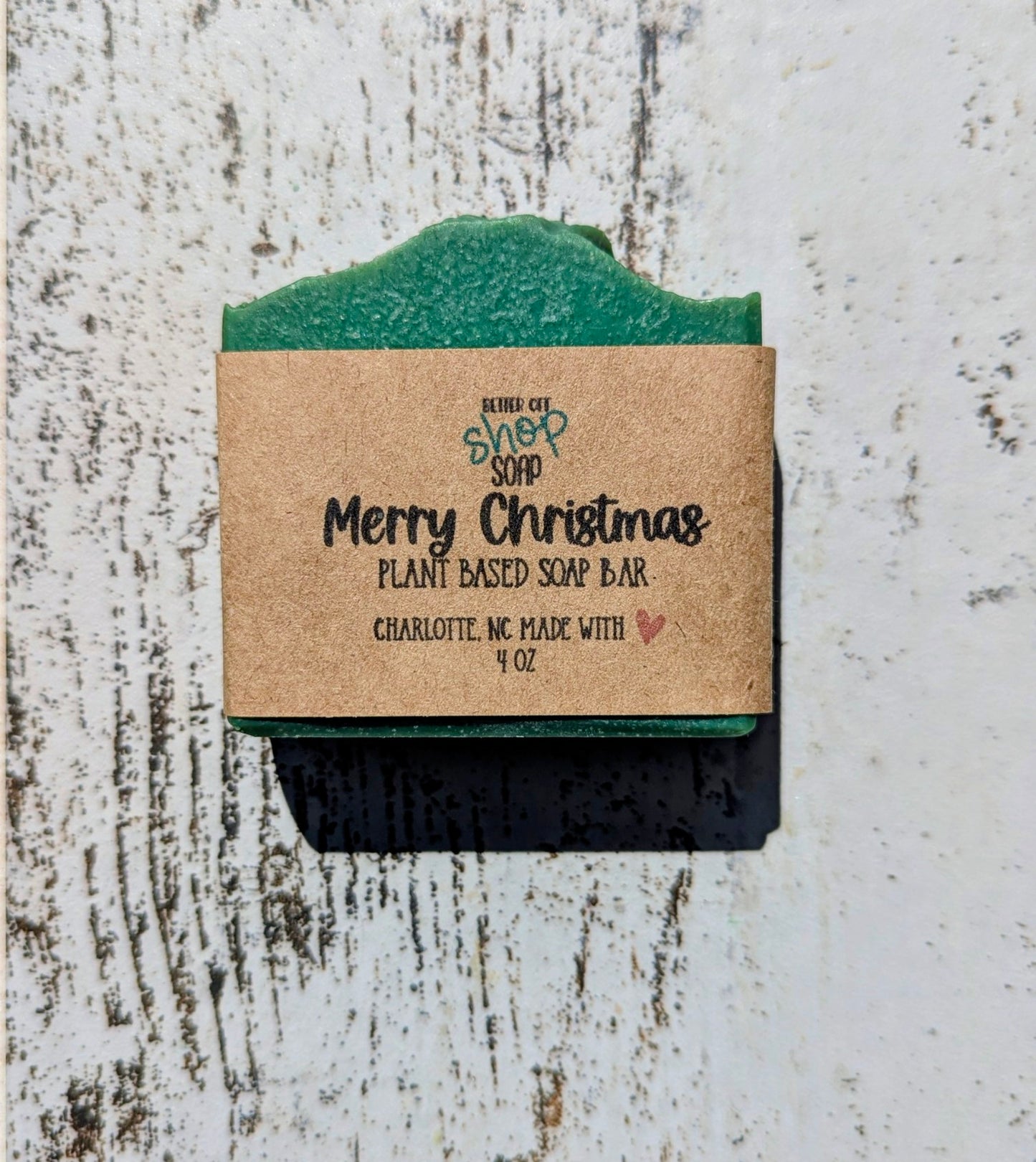 Merry Christmas Cold Process Vegan Soap Bar
