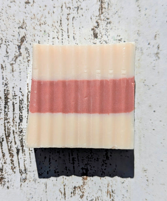 Twisted Peppermint Stripe Goat Milk Soap Bar