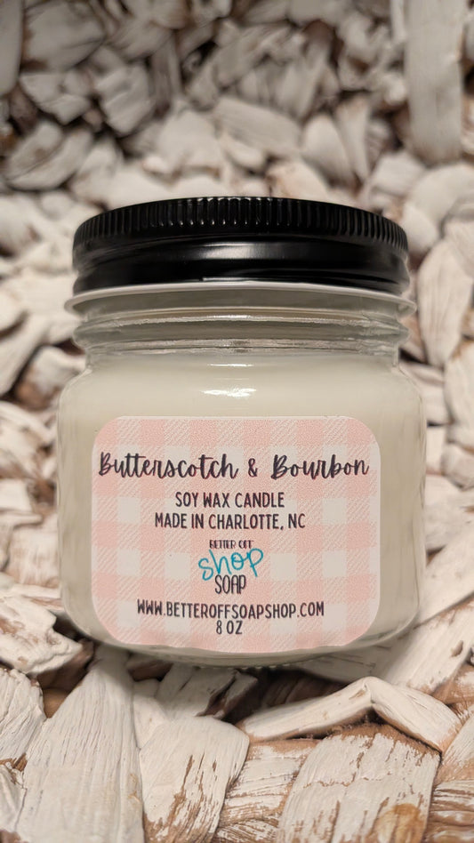 Butterscotch & Bourbon Soy Wax Candle